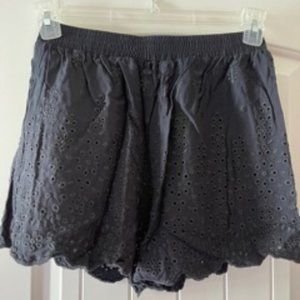 NWOT Abound Black Eyelet Shorts - Size M